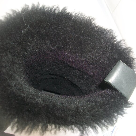 Ugglebo Sweden Handmade Nubuck& Suede Shearling-Lined Clog Boots - Picture 12 of 12